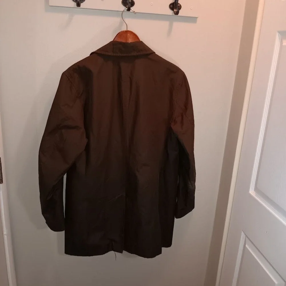 Banana Republic Mens Olive Green Cotton Blend Utility Jacket Size Medium‎